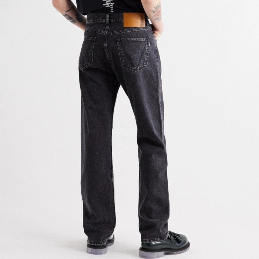 Vetements Logo print Black Straight Jeans - Picture 3 of 4